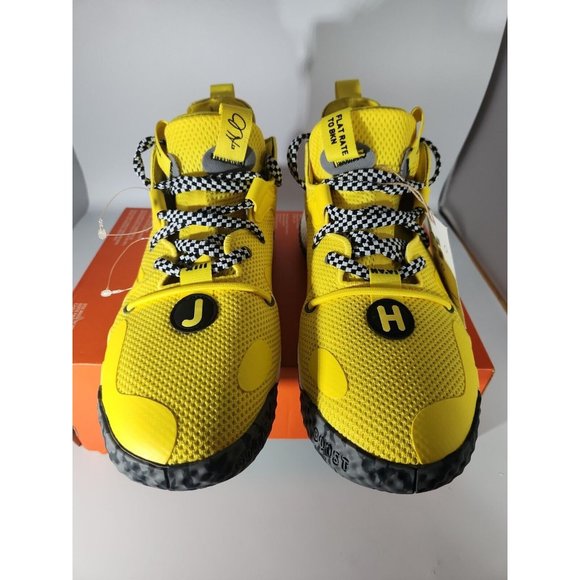 Adidas Harden Vol.6 Yellow Black Basketball Shoes GV9586 Men\'s Size 10 NWOB